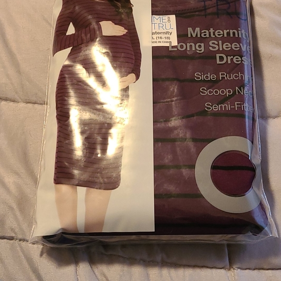 Time and Tru Dresses & Skirts - Time &Tru LS Maternity Dress SZ XL NIP